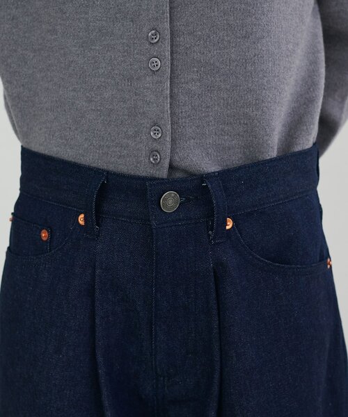 DISCOAT(ディスコート)の「【Enlude】タックデニムショートパンツ《ユニセックス》(デニムパンツ・レディース・ネイビー・LARGE/MEDIUM/SMALL)」の9枚目の写真