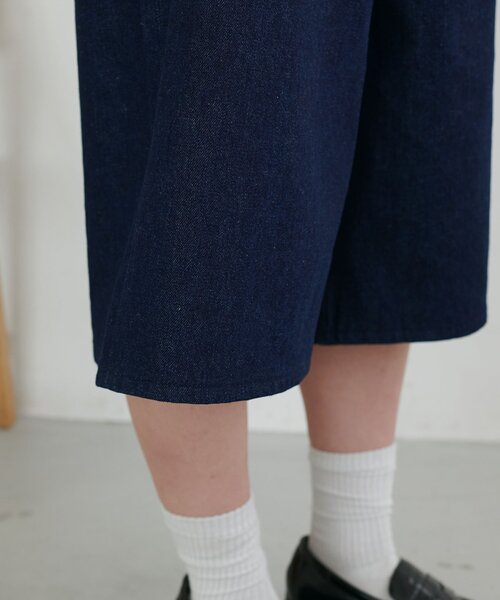 DISCOAT(ディスコート)の「【Enlude】タックデニムショートパンツ《ユニセックス》(デニムパンツ・レディース・ネイビー・LARGE/MEDIUM/SMALL)」の13枚目の写真