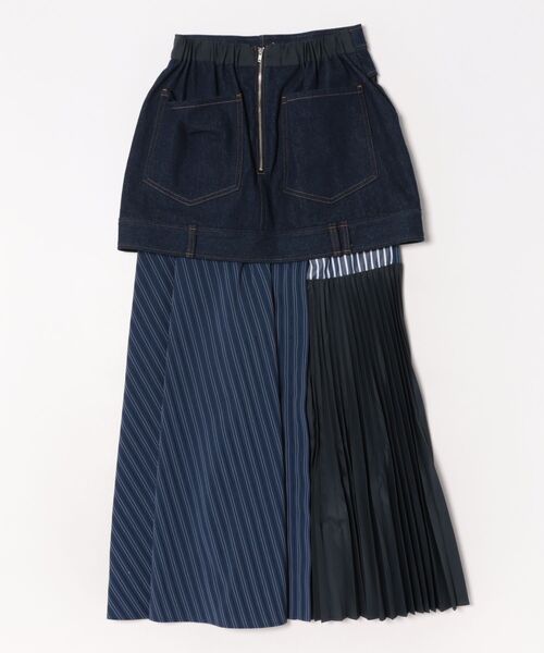 Cepica（セピカ）の「【MARECHAL TERRE / マルシャルテル】デニム&プリーツスカート（スカート・レディース・インディゴブルー・FREE）」の19枚目の写真