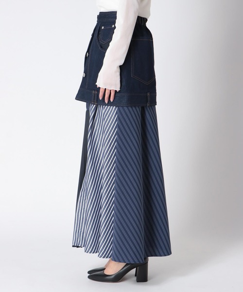 Cepica（セピカ）の「【MARECHAL TERRE / マルシャルテル】デニム&プリーツスカート（スカート・レディース・インディゴブルー・FREE）」の10枚目の写真