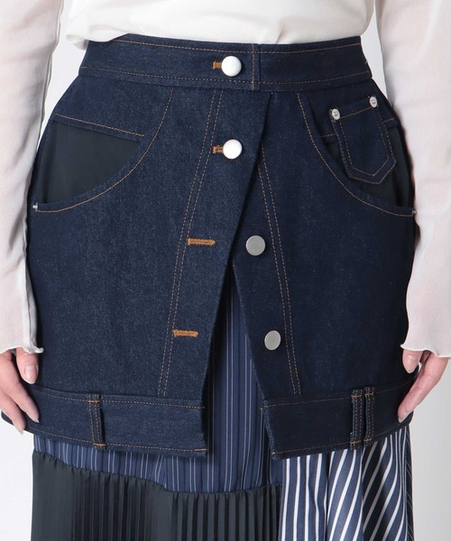Cepica（セピカ）の「【MARECHAL TERRE / マルシャルテル】デニム&プリーツスカート（スカート・レディース・インディゴブルー・FREE）」の12枚目の写真