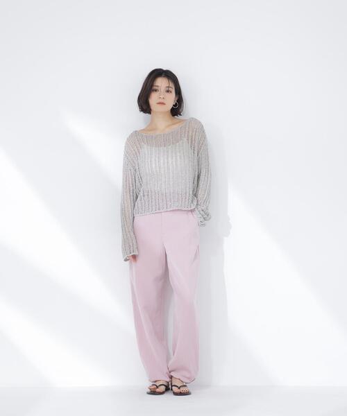 NATURAL BEAUTY BASIC(ナチュラルビューティーベーシック)の「【Oggi.jp掲載】ドロストリラクシーパンツ(その他パンツ・レディース・ブラック/オフホワイト/ピンク・P/S/MEDIUM)」の3枚目の写真