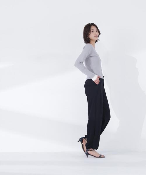 NATURAL BEAUTY BASIC(ナチュラルビューティーベーシック)の「【Oggi.jp掲載】ドロストリラクシーパンツ(その他パンツ・レディース・ブラック/オフホワイト/ピンク・P/S/MEDIUM)」の7枚目の写真