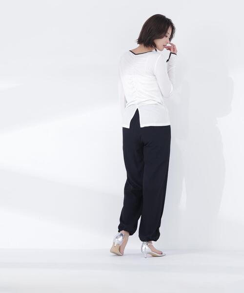 NATURAL BEAUTY BASIC(ナチュラルビューティーベーシック)の「【Oggi.jp掲載】ドロストリラクシーパンツ(その他パンツ・レディース・ブラック/オフホワイト/ピンク・P/S/MEDIUM)」の10枚目の写真