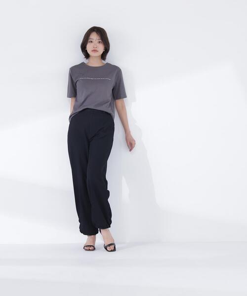 NATURAL BEAUTY BASIC(ナチュラルビューティーベーシック)の「【Oggi.jp掲載】ドロストリラクシーパンツ(その他パンツ・レディース・ブラック/オフホワイト/ピンク・P/S/MEDIUM)」の11枚目の写真