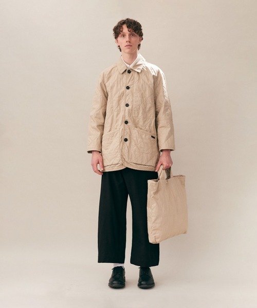 LAVENHAM(ラベンハム)の「Lavenham Exclusive - Washed Workers Tote Bag Unisex / ウォッシュド ワーカー トート バッグ ユニセックス(トートバッグ・メンズ・ブラック/ストーン・ONE SIZE)」の8枚目の写真