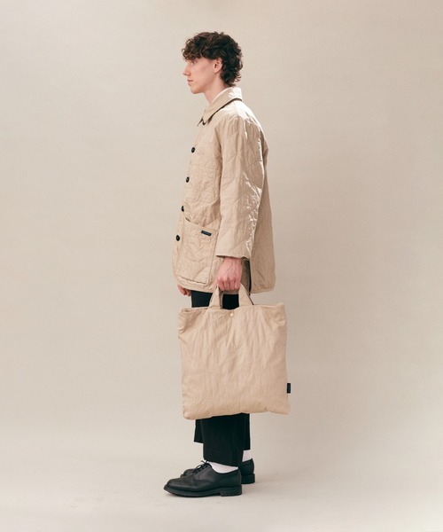 LAVENHAM(ラベンハム)の「Lavenham Exclusive - Washed Workers Tote Bag Unisex / ウォッシュド ワーカー トート バッグ ユニセックス(トートバッグ・メンズ・ブラック/ストーン・ONE SIZE)」の9枚目の写真