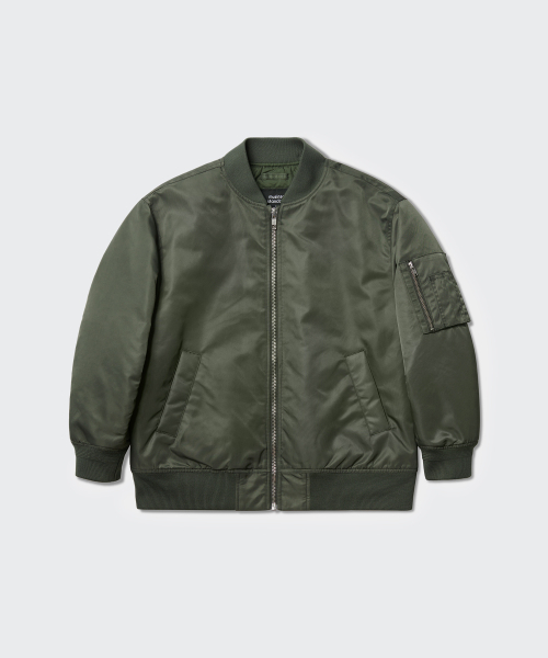 MUSINSA STANDARD KIDS（ムシンサスタンダードキッズ）の「MA-1 ボンバージャケット [カーキ]（ブルゾン・レディース・その他・100/140/150/160/110/130/120）」の2枚目の写真
