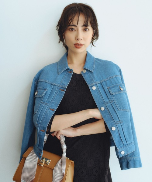 Andemiu（アンデミュウ）の「デニムジャケット640655（デニムジャケット・レディース・ブルー系その他/ブルー・FREE）」の2枚目の写真