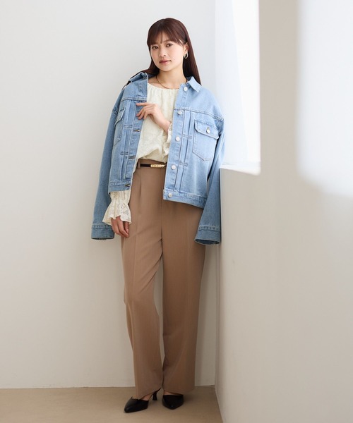 Andemiu（アンデミュウ）の「デニムジャケット640655（デニムジャケット・レディース・ブルー系その他/ブルー・FREE）」の9枚目の写真