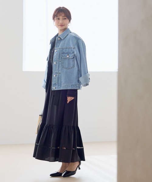 Andemiu（アンデミュウ）の「デニムジャケット640655（デニムジャケット・レディース・ブルー系その他/ブルー・FREE）」の5枚目の写真