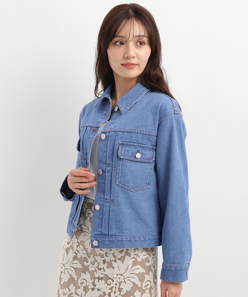 Andemiu（アンデミュウ）の「デニムジャケット640655（デニムジャケット・レディース・ブルー系その他/ブルー・FREE）」の20枚目の写真