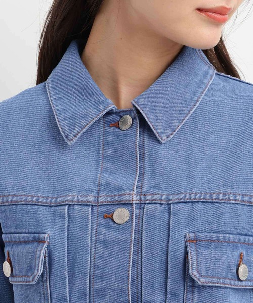 Andemiu（アンデミュウ）の「デニムジャケット640655（デニムジャケット・レディース・ブルー系その他/ブルー・FREE）」の14枚目の写真