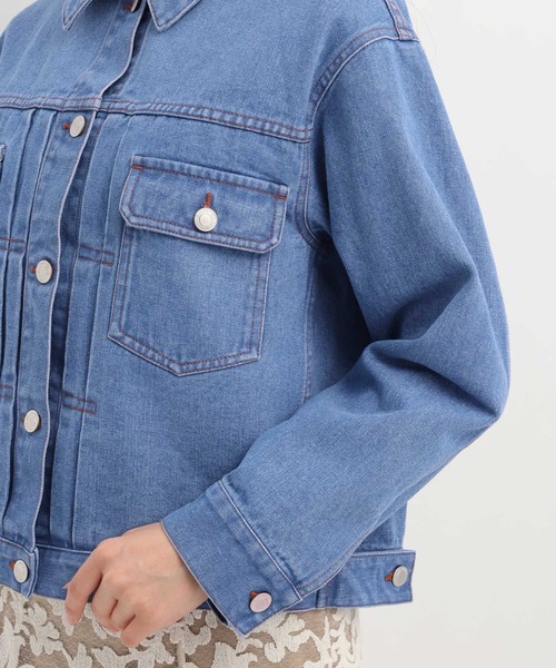 Andemiu（アンデミュウ）の「デニムジャケット640655（デニムジャケット・レディース・ブルー系その他/ブルー・FREE）」の13枚目の写真