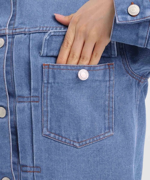 Andemiu（アンデミュウ）の「デニムジャケット640655（デニムジャケット・レディース・ブルー系その他/ブルー・FREE）」の12枚目の写真