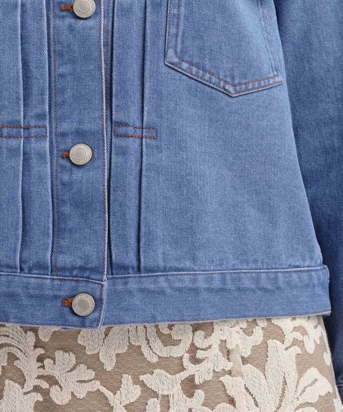 Andemiu（アンデミュウ）の「デニムジャケット640655（デニムジャケット・レディース・ブルー系その他/ブルー・FREE）」の11枚目の写真