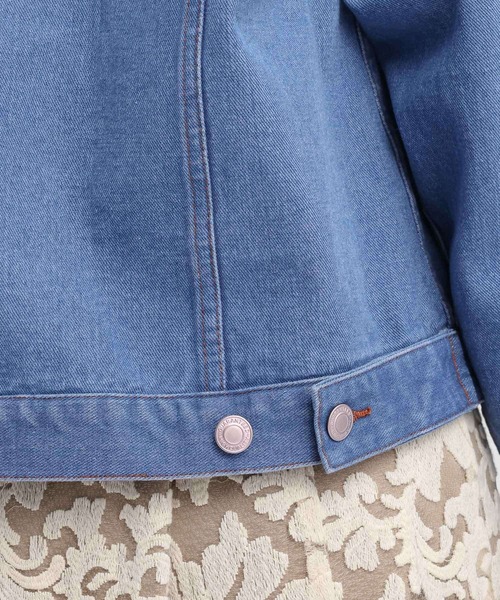Andemiu（アンデミュウ）の「デニムジャケット640655（デニムジャケット・レディース・ブルー系その他/ブルー・FREE）」の3枚目の写真