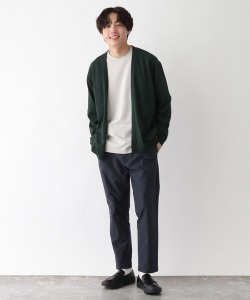 GLOBAL WORK（グローバルワーク）の「洗えるサラサラサマーカーデ/656063（カーディガン/ボレロ・メンズ・ブラック/グレイッシュベージュ/サックスブルー/ブラウン/グリーン・SMALL/MEDIUM/LARGE/X-LARGE）」の18枚目の写真