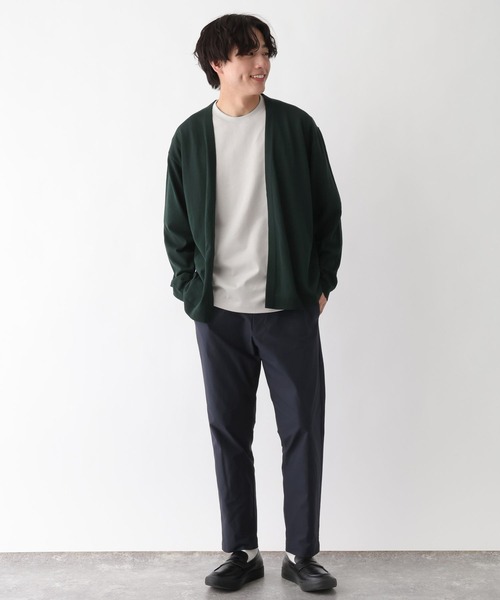 GLOBAL WORK（グローバルワーク）の「洗えるサラサラサマーカーデ/656063（カーディガン/ボレロ・メンズ・ブラック/グレイッシュベージュ/サックスブルー/ブラウン/グリーン・SMALL/MEDIUM/LARGE/X-LARGE）」の20枚目の写真