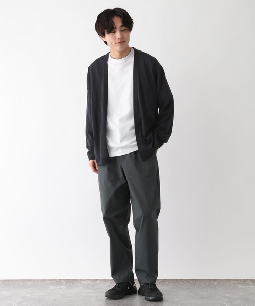 GLOBAL WORK（グローバルワーク）の「洗えるサラサラサマーカーデ/656063（カーディガン/ボレロ・メンズ・ブラック/グレイッシュベージュ/サックスブルー/ブラウン/グリーン・SMALL/MEDIUM/LARGE/X-LARGE）」の7枚目の写真