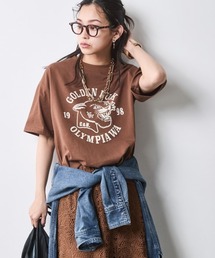 CHIC STYLE | 綿100％グラフィックプリントTシャツ＜大きいサイズ有＞シックスタイル(Tシャツ/カットソー)