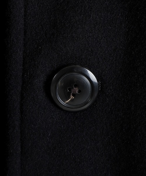 marka（マーカ）の「marka / マーカ：BRIDGE COAT -WOOL SILK CASHMERE BEAVER-：M25C25CO01C[COR]（ピーコート・メンズ・ブラック・1(S)）」の5枚目の写真