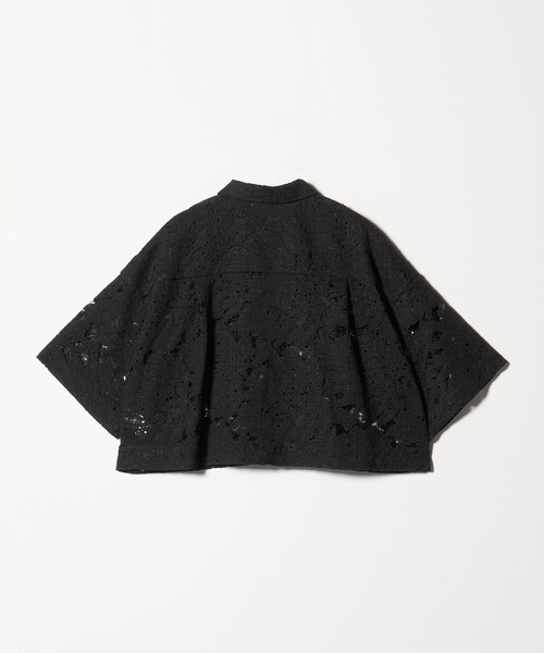 SACRA（サクラ）の「＜SACRA＞レース シャツブラウス（シャツ/ブラウス・レディース・オフホワイト/ブラック・38）」の6枚目の写真