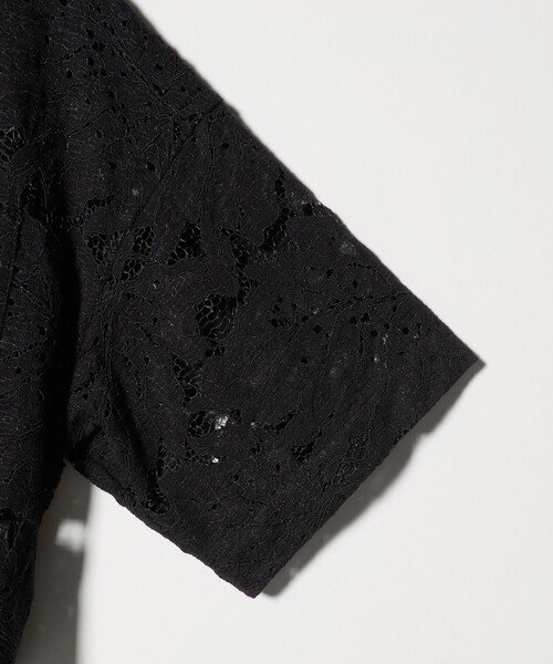 SACRA（サクラ）の「＜SACRA＞レース シャツブラウス（シャツ/ブラウス・レディース・オフホワイト/ブラック・38）」の8枚目の写真