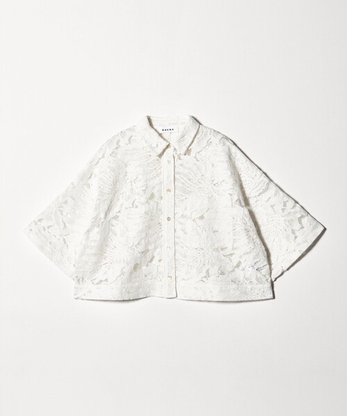 SACRA（サクラ）の「＜SACRA＞レース シャツブラウス（シャツ/ブラウス・レディース・オフホワイト/ブラック・38）」の12枚目の写真