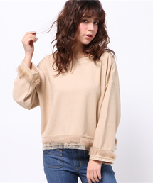 mystic | 【mystic】ファーテープチュニック(Tシャツ/カットソー)