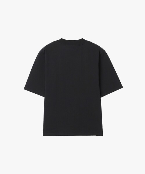 agnes b.（アニエスベー）の「メンズ ロゴ 刺繍 コットン 半袖 Tシャツ "Horace"（Tシャツ/カットソー・メンズ・ブラック・3/2/1）」の2枚目の写真