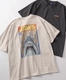 SlashDate（スラッシュデイト）の「【71】【UNIVERSAL/ユニバーサル】JAWS /BACK TO THE FUTURE/WILD SPEED/JOKER ユーズドライク プリントTシャツ/バックプリント/ユニセックス/レディース/メンズ（Tシャツ/カットソー）」