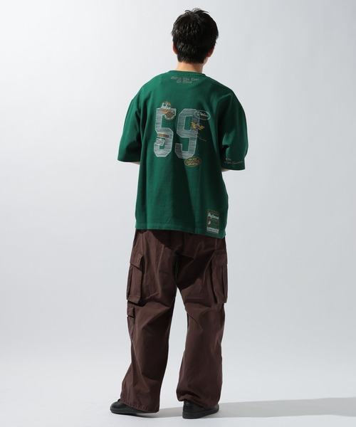 niko and...(ニコアンド)の「イラスト刺繍ミニ裏毛Tシャツ(Tシャツ/カットソー・メンズ・イエロー/オフホワイト/グリーン/ネイビー・MEDIUM/LARGE)」の18枚目の写真