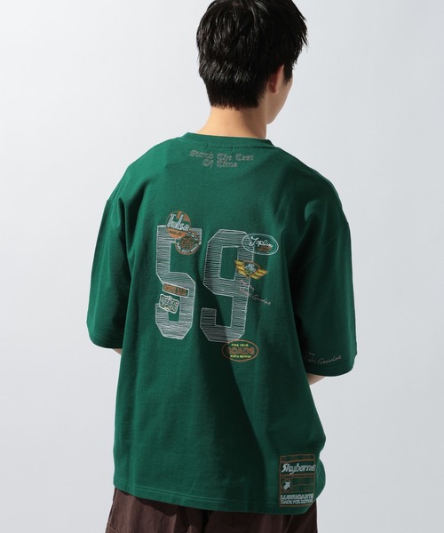 niko and...(ニコアンド)の「イラスト刺繍ミニ裏毛Tシャツ(Tシャツ/カットソー・メンズ・イエロー/オフホワイト/グリーン/ネイビー・MEDIUM/LARGE)」の20枚目の写真