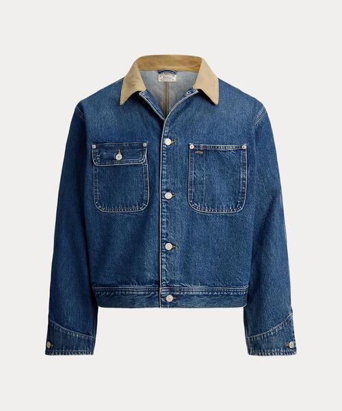 専用 Polo Ralph Lauren コーデュロイトラッカージャケット デニム コーデュロイカラー トラッカー ジャケット（デニムジャケット