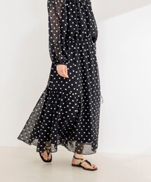 NOLLEY’S Sophi | 《セットアップ対応》ラメカットジャガードフレアスカート(スカート)