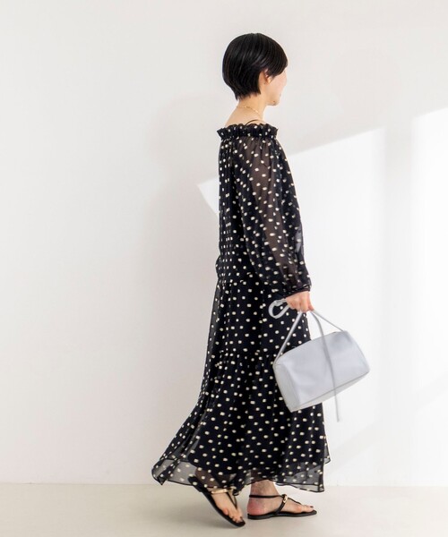 NOLLEY’S Sophi（ノーリーズソフィ）の「《セットアップ対応》ラメカットジャガードフレアスカート（スカート・レディース・ブラック系その他・38）」の4枚目の写真