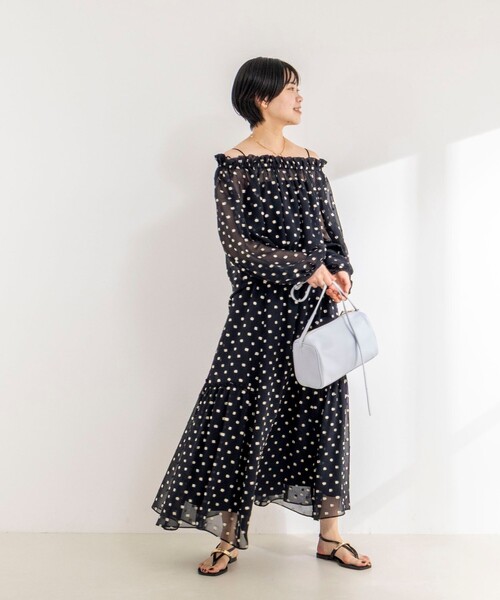 NOLLEY’S Sophi（ノーリーズソフィ）の「《セットアップ対応》ラメカットジャガードフレアスカート（スカート・レディース・ブラック系その他・38）」の5枚目の写真