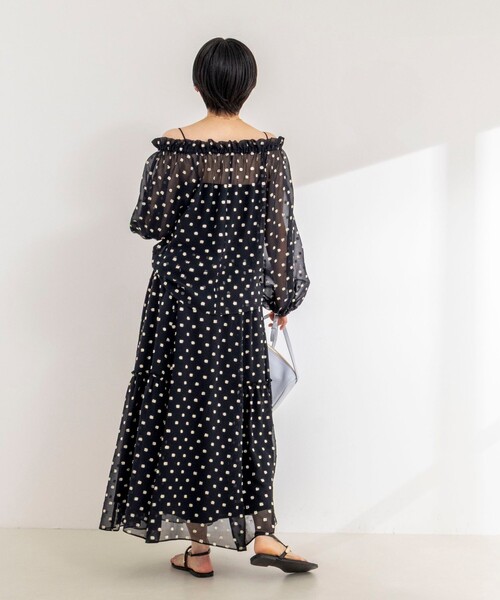 NOLLEY’S Sophi（ノーリーズソフィ）の「《セットアップ対応》ラメカットジャガードフレアスカート（スカート・レディース・ブラック系その他・38）」の6枚目の写真