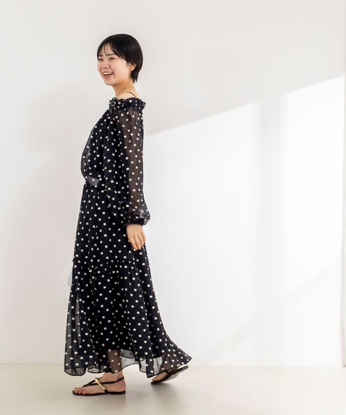 NOLLEY’S Sophi（ノーリーズソフィ）の「《セットアップ対応》ラメカットジャガードフレアスカート（スカート・レディース・ブラック系その他・38）」の7枚目の写真