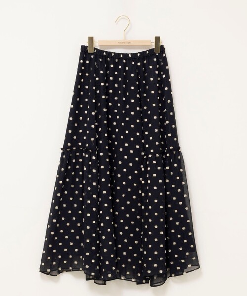 NOLLEY’S Sophi（ノーリーズソフィ）の「《セットアップ対応》ラメカットジャガードフレアスカート（スカート・レディース・ブラック系その他・38）」の12枚目の写真