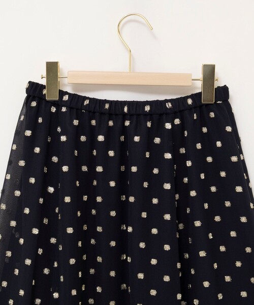 NOLLEY’S Sophi（ノーリーズソフィ）の「《セットアップ対応》ラメカットジャガードフレアスカート（スカート・レディース・ブラック系その他・38）」の17枚目の写真