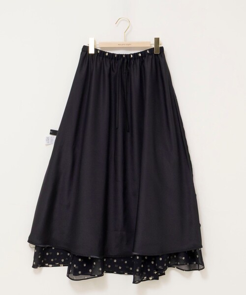 NOLLEY’S Sophi(ノーリーズソフィ)の「《セットアップ対応》ラメカットジャガードフレアスカート(スカート・レディース・ブラック系その他/ホワイト系その他2・38)」の6枚目の写真