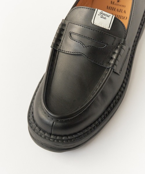 Maison MIHARA YASUHIRO（メゾンミハラヤスヒロ）の「General Scale. Maison MIHARA YASUHIRO /ジェネラルスケール メゾンミハラヤスヒロ ANDY Leather Loafers レザーローファー S16FW717 2026年 夏 夏服（ローファー・メンズ・ブラウン/ブラック・40/41/42/43）」の20枚目の写真