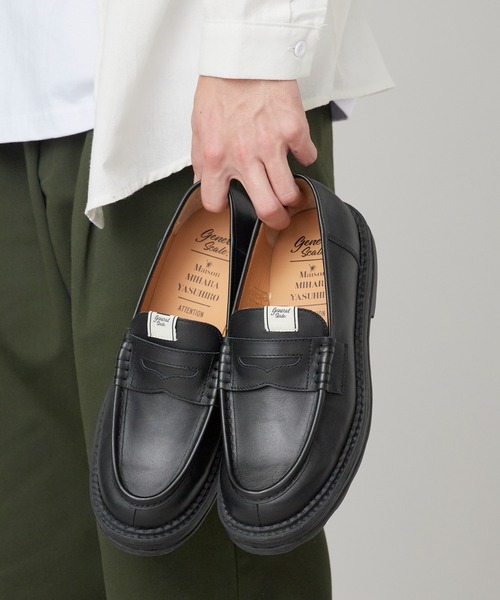 Maison MIHARA YASUHIRO（メゾンミハラヤスヒロ）の「General Scale. Maison MIHARA YASUHIRO /ジェネラルスケール メゾンミハラヤスヒロ ANDY Leather Loafers レザーローファー S16FW717 2026年 夏 夏服（ローファー・メンズ・ブラウン/ブラック・40/41/42/43）」の11枚目の写真