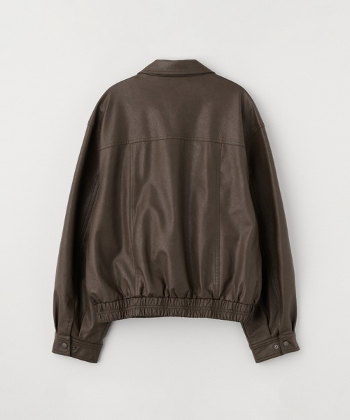 CELITAILS(セリテールズ)の「FAUX LEATHER POCKET JUMPER_BROWN(ライダースジャケット・レディース・その他・FREE)」の3枚目の写真