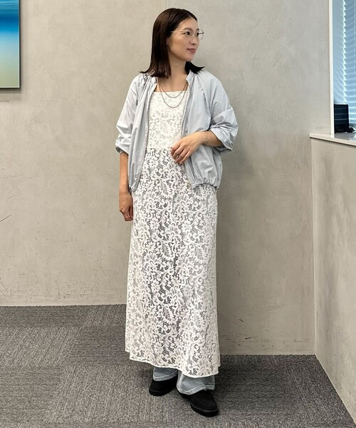 UNFILO（アンフィーロ）の「レース キャミワンピース（ワンピース・レディース・ホワイト系/ブラック系・MEDIUM/SMALL/LARGE）」の13枚目の写真