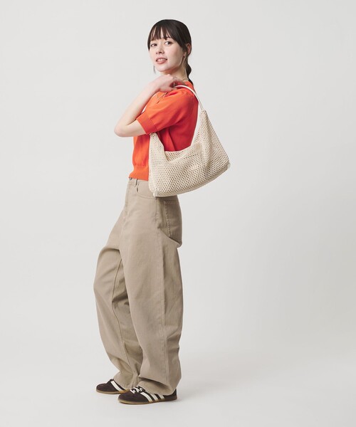 BEAUTY&YOUTH UNITED ARROWS（ビューティーアンドユースユナイテッドアローズ）の「コンビ ネット ショルダーバッグ（ショルダーバッグ・レディース・ナチュラル/ブラック・FREE）」の22枚目の写真