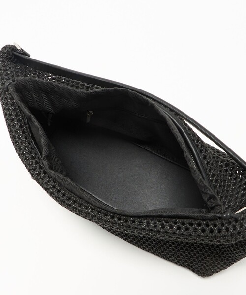 BEAUTY&YOUTH UNITED ARROWS（ビューティーアンドユースユナイテッドアローズ）の「コンビ ネット ショルダーバッグ（ショルダーバッグ・レディース・ナチュラル/ブラック・FREE）」の4枚目の写真