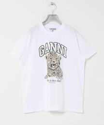 GANNI | GANNI　LEOPARD RELAXED T-SHIRTS(Tシャツ/カットソー)